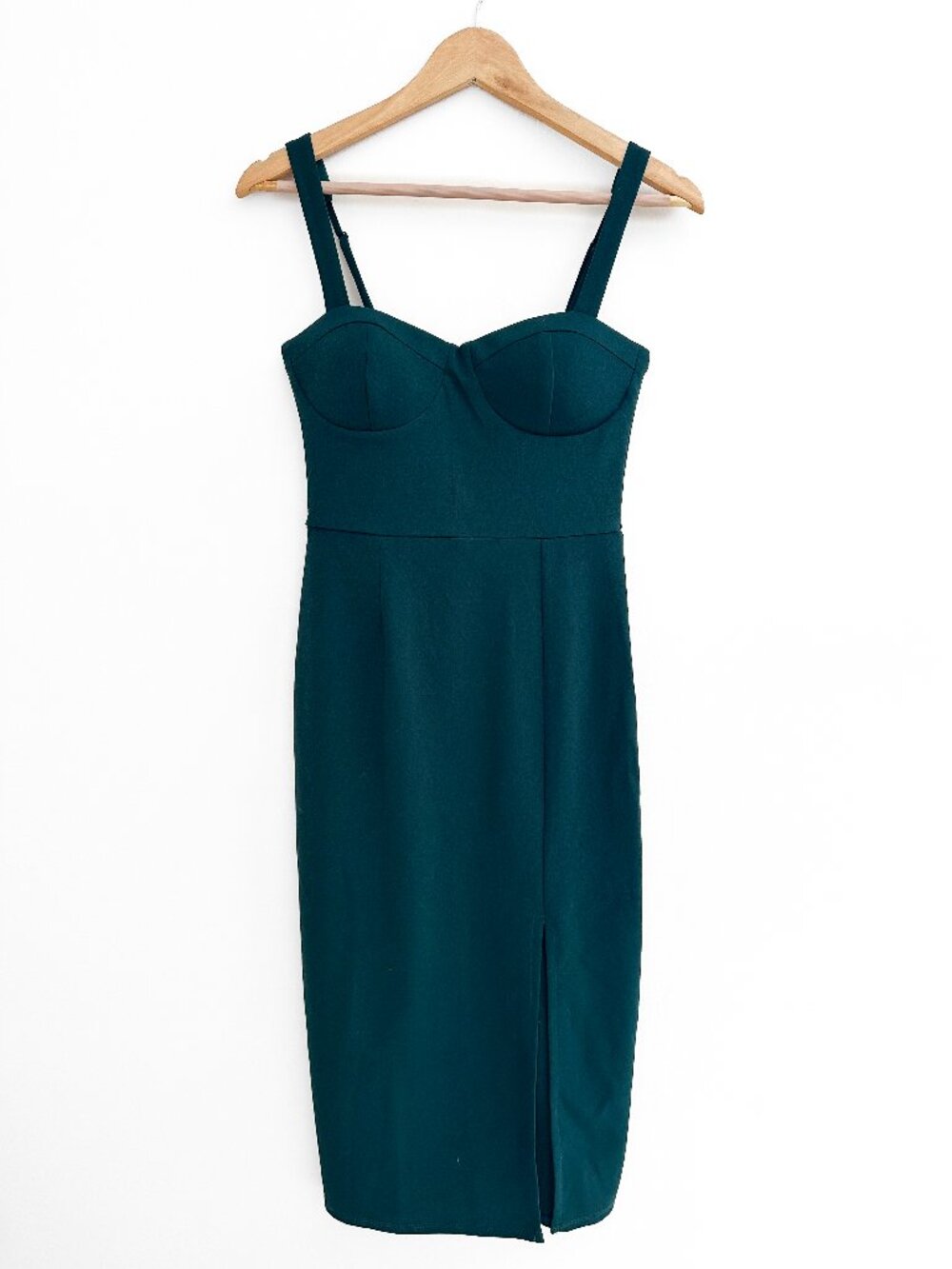 Altar'd State Dark Forest Emerald Green Formal Midi Dress - Size S